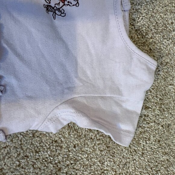 Y2K Vintage Disney Winnie The Pooh Romper Lilac Purple Baby 9 months - Picture 7 of 11
